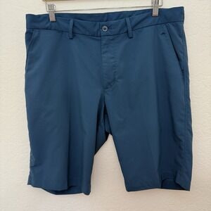 J. Lindeberg Somle Golf Shorts Mens Size 36 Blue 11' Inseam